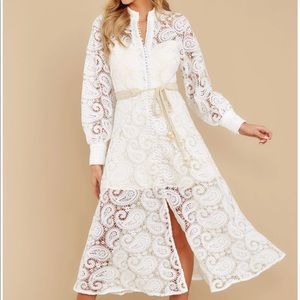 She’s Marvelous White Lace Maxi Dress